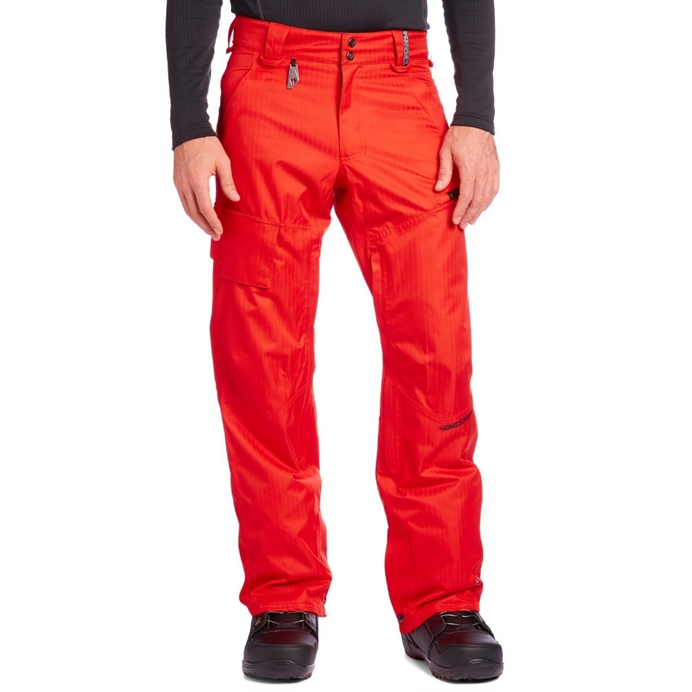 Homeschool snowboarding foundry red pants
